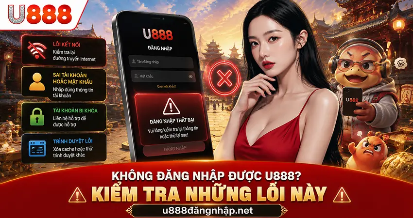 Không Đăng Nhập Được U888? Kiểm Tra Những Lỗi Này
