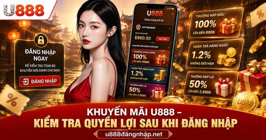 Khuyến Mãi U888 – Kiểm Tra Quyền Lợi Sau Khi Đăng Nhập